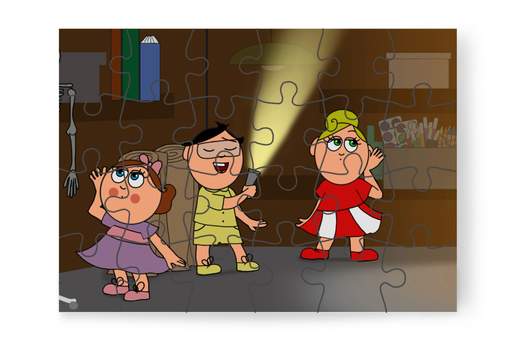 Tamás nem talál semmit – Natali és az iskola szelleme puzzle, 24 darab [TC42-40-P24]