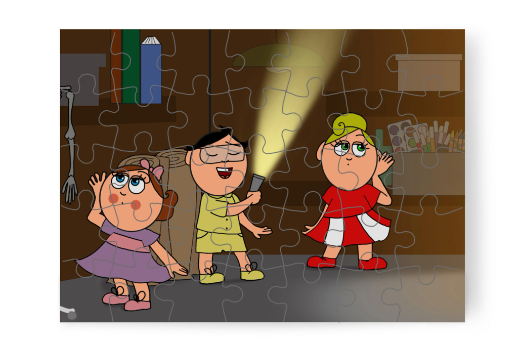 Tamás nem talál semmit – Natali és az iskola szelleme puzzle, 35 darab [TC42-40-P35]