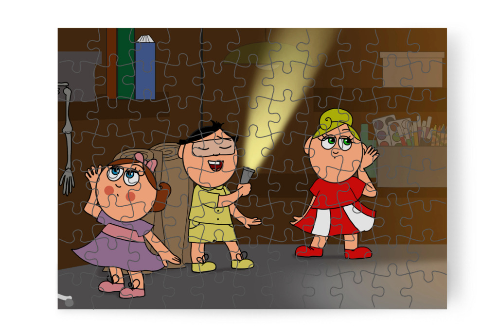 Tamás nem talál semmit – Natali és az iskola szelleme puzzle, 88 darab [TC42-40-P88]