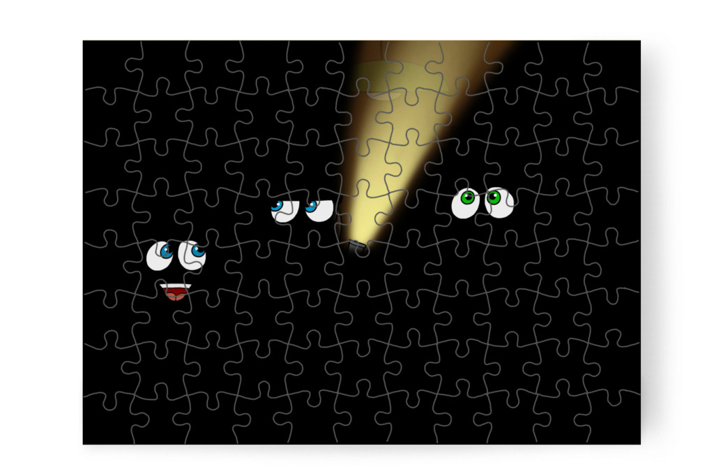 Natali a szellemre mutat – Natali és az iskola szelleme puzzle, 88 darab [TC42-42-P88]