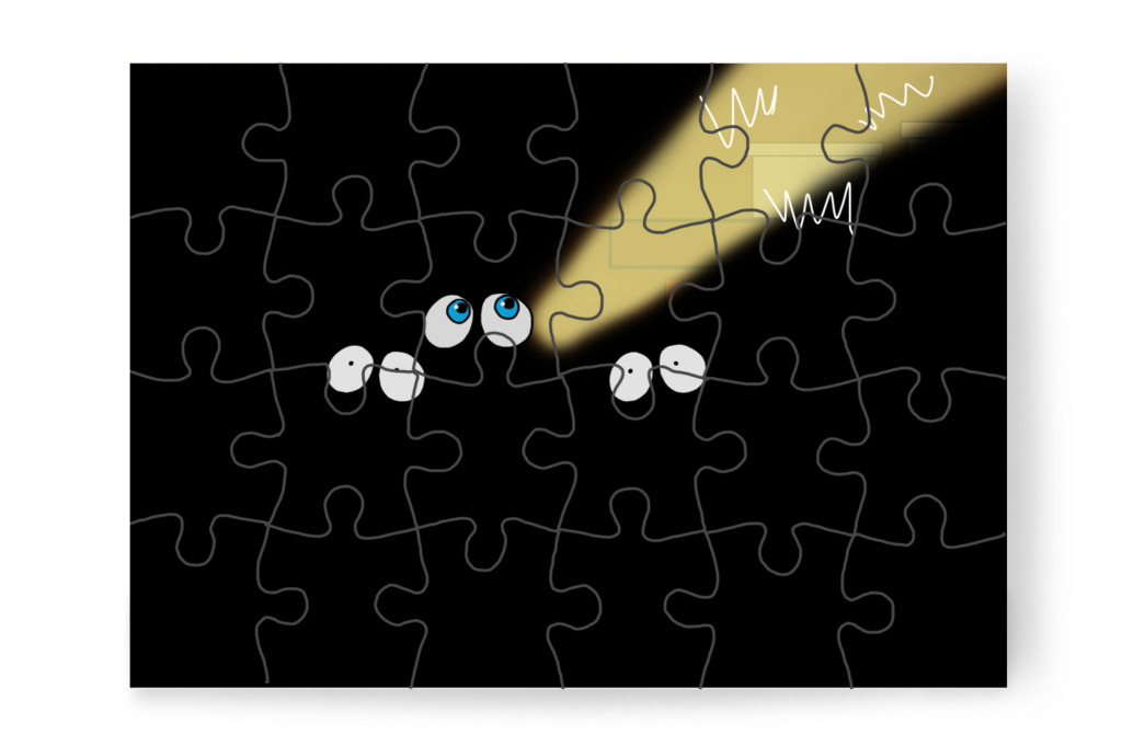 Tamás a hang nyomába ered – Natali és az iskola szelleme puzzle, 24 darab [TC42-45-P24]