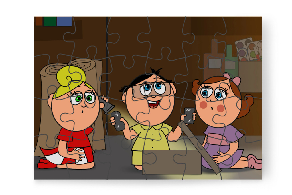 A szellem titka kiderül – Natali és az iskola szelleme puzzle, 24 darab [TC42-47-P24]