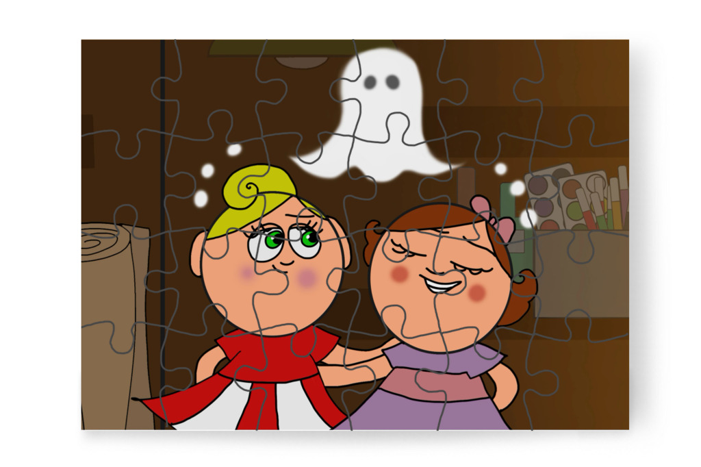 A lányok megnyugszanak – Natali és az iskola szelleme puzzle, 24 darab [TC42-48-P24]