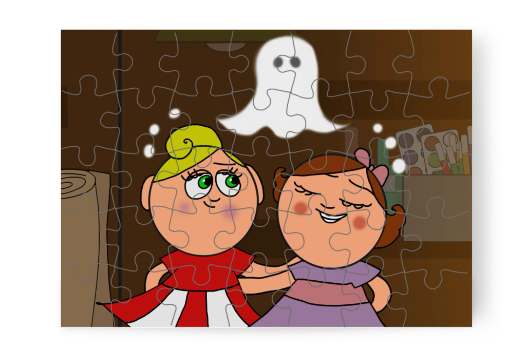 A lányok megnyugszanak – Natali és az iskola szelleme puzzle, 35 darab [TC42-48-P35]