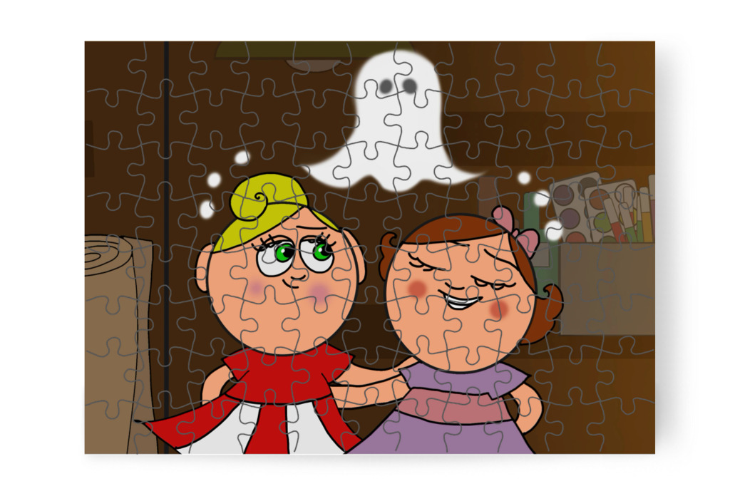A lányok megnyugszanak – Natali és az iskola szelleme puzzle, 88 darab [TC42-48-P88]
