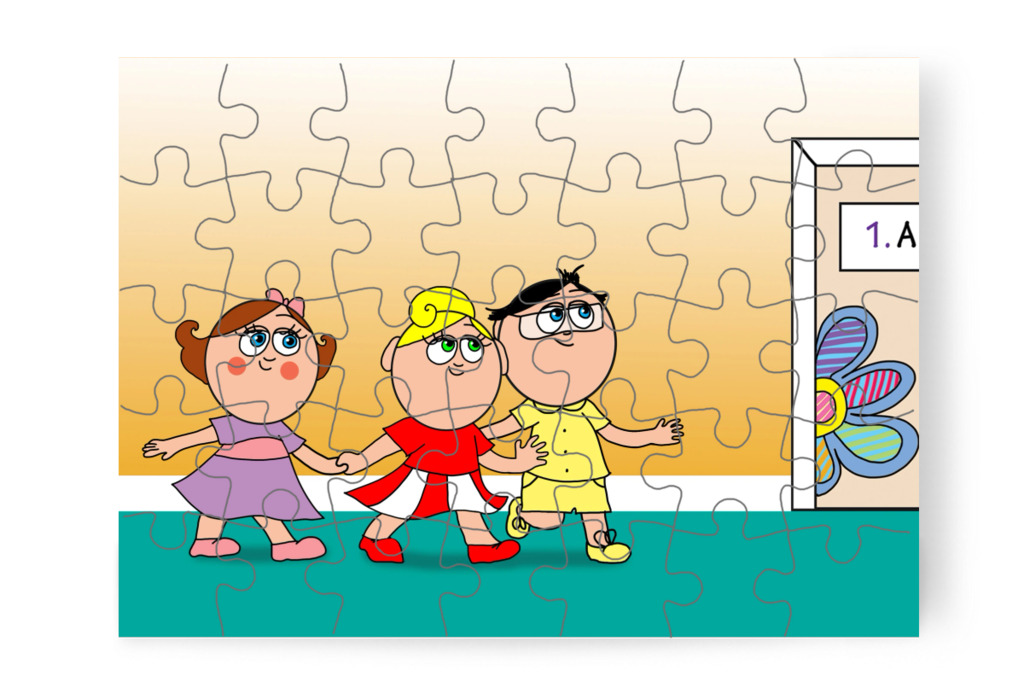 Tamásékkal visszatérnek az órára – Natali és az iskola szelleme puzzle, 35 darab [TC42-49-P35]