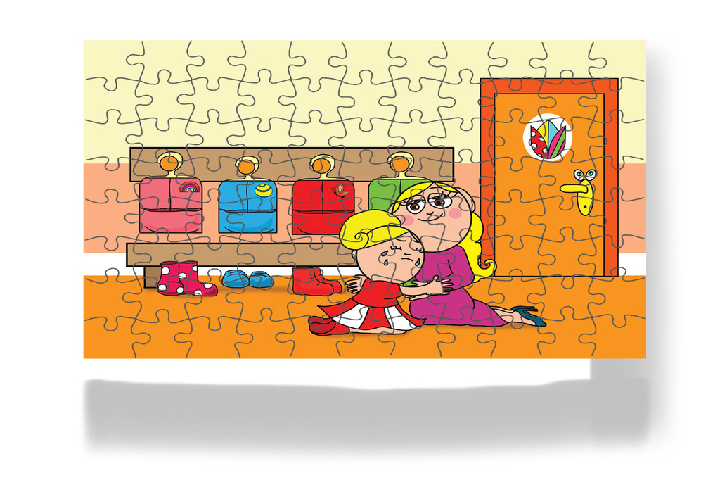 Öltözői búcsúzás – 88 darabos kartonpuzzle