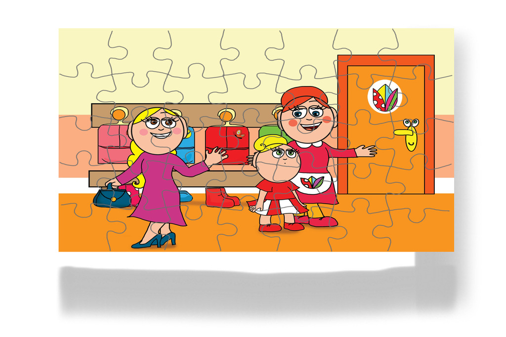 Anya elköszön Katától – 35 darabos kartonpuzzle