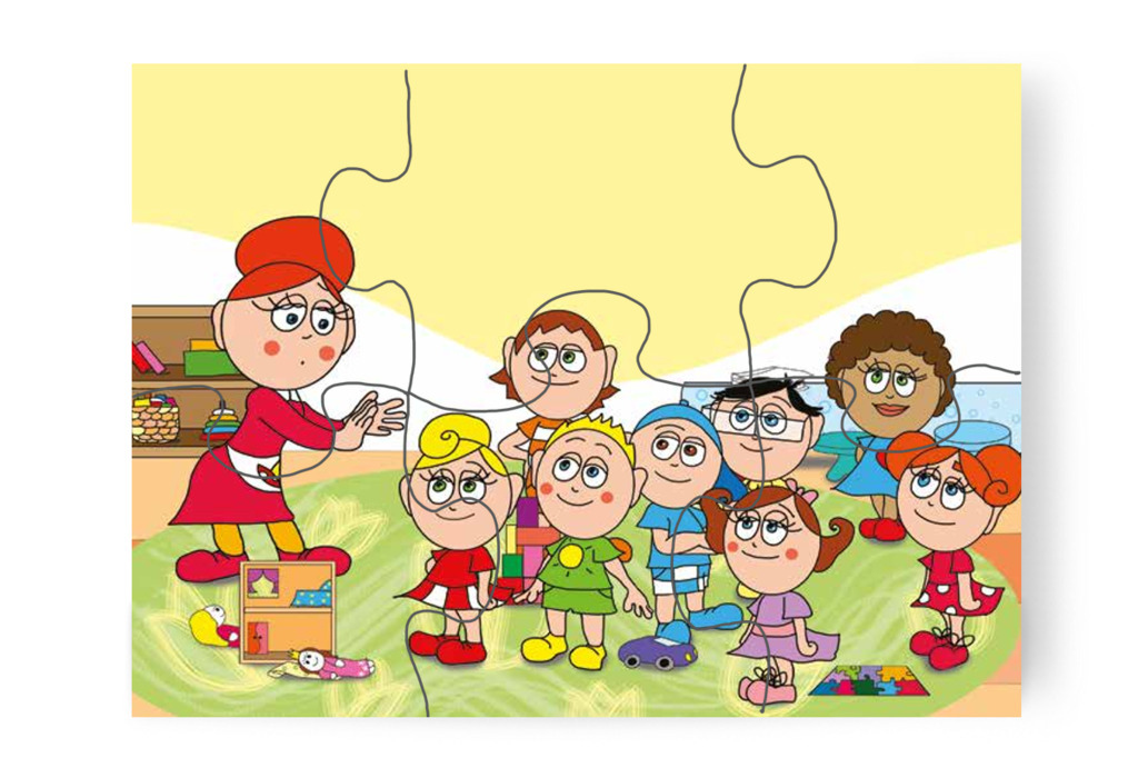 Óvónéni sorban meghallgatja őket – Patrik álma puzzle, 6 darab [TC10-04-P06]