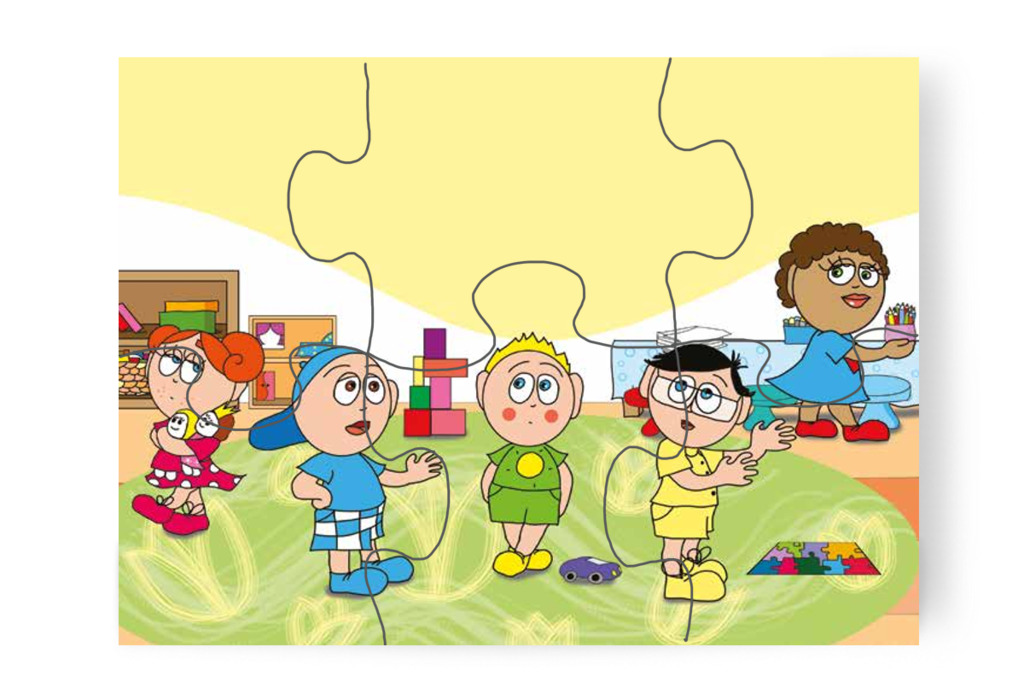 A fiúk meglepődnek Patrik válaszán – Patrik álma puzzle, 6 darab [TC10-07-P06]