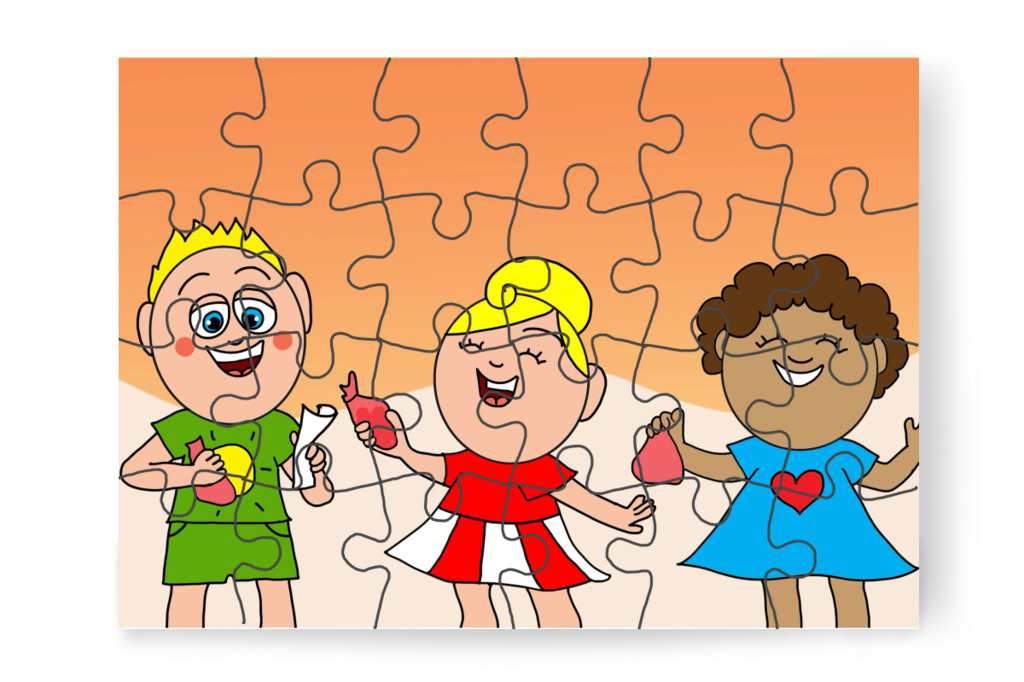 A Mikulás ajándékot hagy – Ádám és az elveszett Mikulás-csomag puzzle, 24 darab [TC48-04-P24]