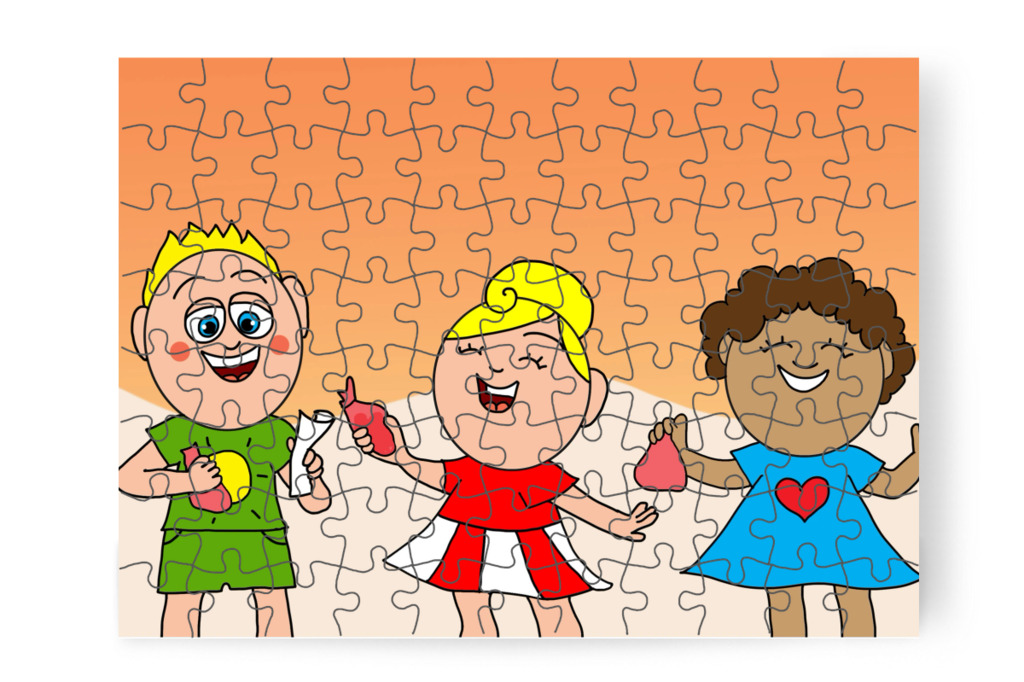 A Mikulás ajándékot hagy – Ádám és az elveszett Mikulás-csomag puzzle, 88 darab [TC48-04-P88]