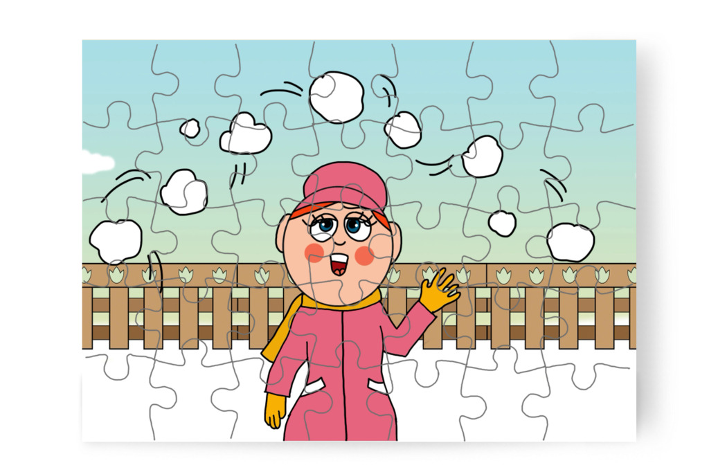 Óvónéni óvatos játékot kér – Ádám és az elveszett Mikulás-csomag puzzle, 35 darab [TC48-07-P35]