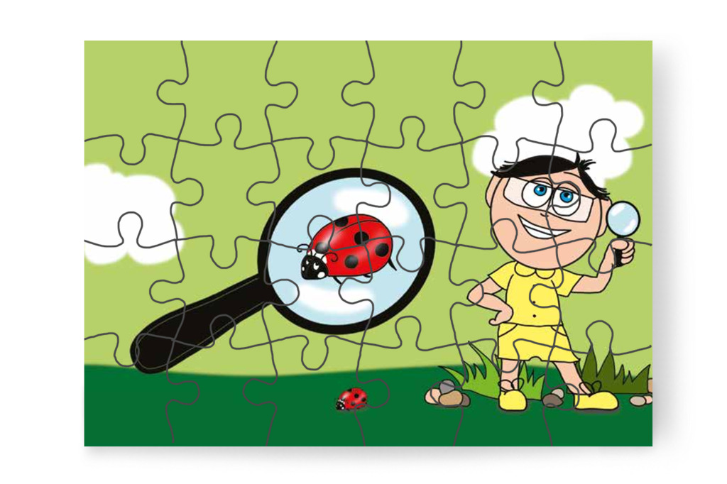 Tamás a katicát vizsgálja – Tamás és a darázs puzzle, 24 darab [TC09-03-P24]