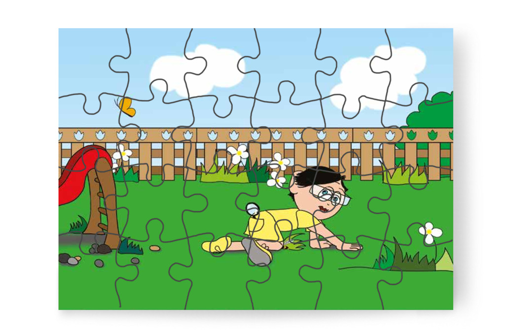 Tamás a fűben mászik – Tamás és a darázs puzzle, 24 darab [TC09-05-P24]