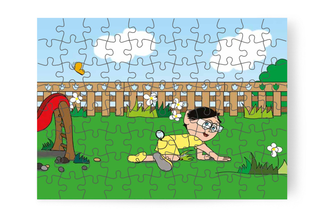 Tamás a fűben mászik – Tamás és a darázs puzzle, 88 darab [TC09-05-P88]