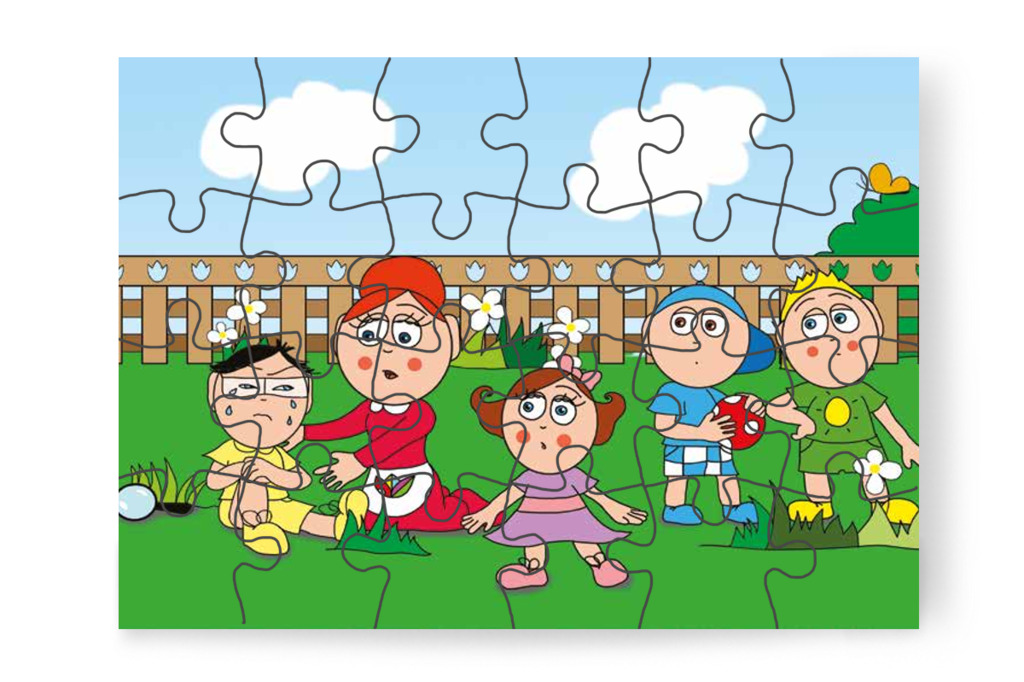 Óvónéni Tamáshoz siet – Tamás és a darázs puzzle, 24 darab [TC09-07-P24]