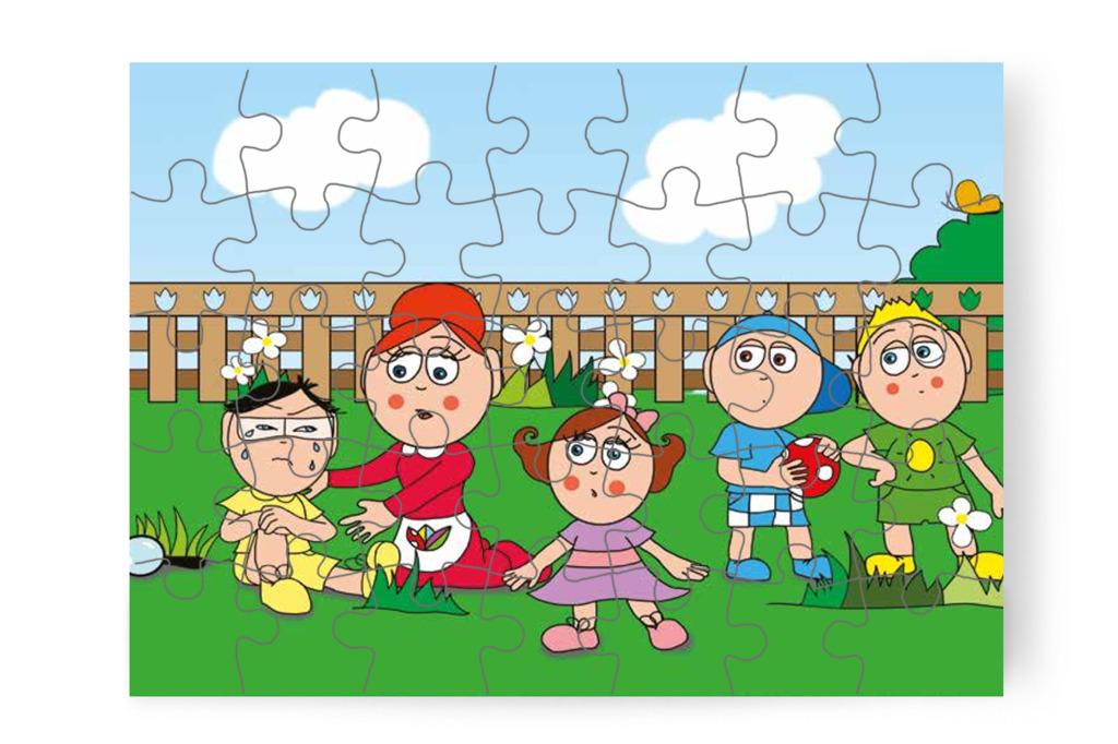 Óvónéni Tamáshoz siet – Tamás és a darázs puzzle, 35 darab [TC09-07-P35]