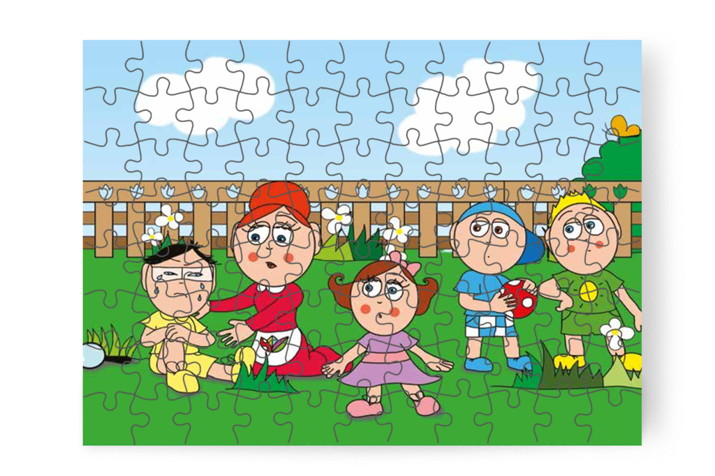 Óvónéni Tamáshoz siet – Tamás és a darázs puzzle, 88 darab [TC09-07-P88]