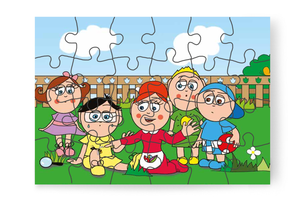 Kiderül hogy darázs csípte meg – Tamás és a darázs puzzle, 24 darab [TC09-08-P24]