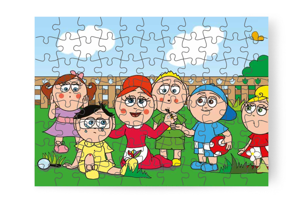 Óvónéni megnyugtatja Tamást – Tamás és a darázs puzzle, 88 darab [TC09-09-P88]