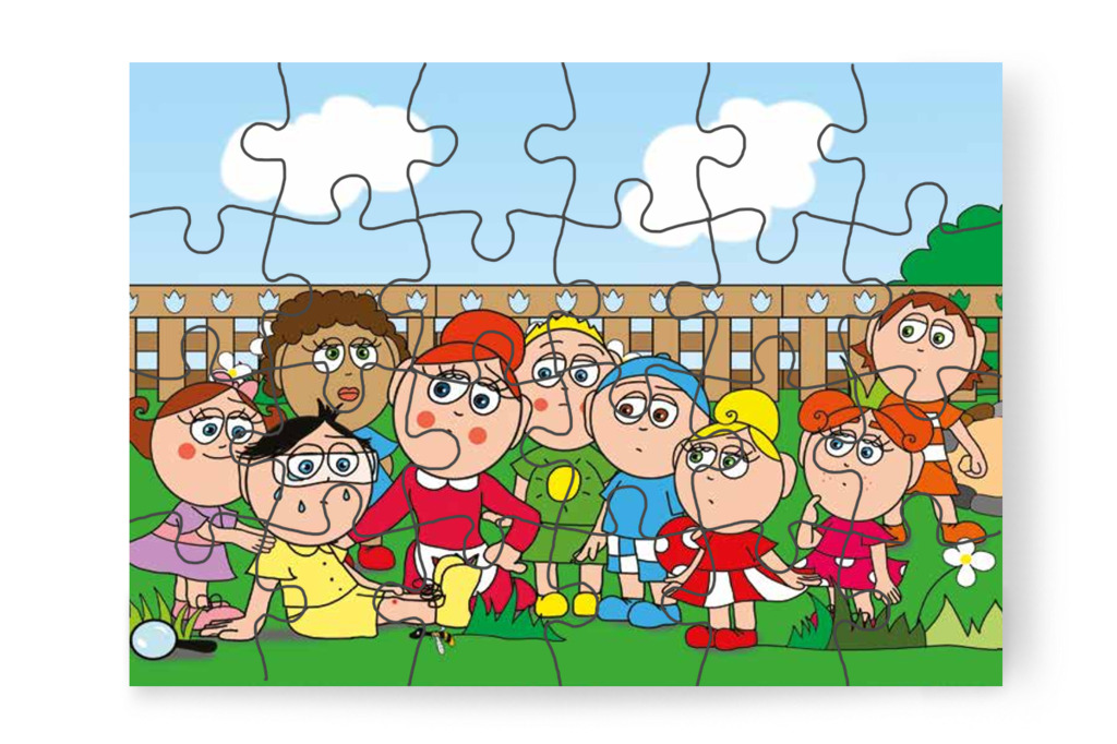 Tamás tovább sír az ijedtségtől – Tamás és a darázs puzzle, 24 darab [TC09-10-P24]