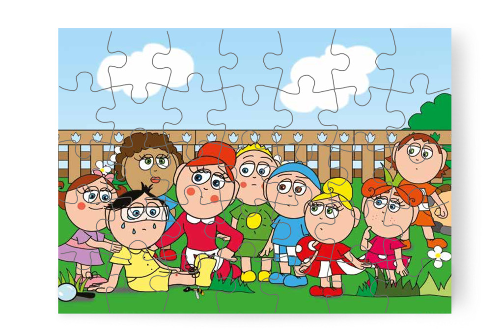 Tamás tovább sír az ijedtségtől – Tamás és a darázs puzzle, 35 darab [TC09-10-P35]