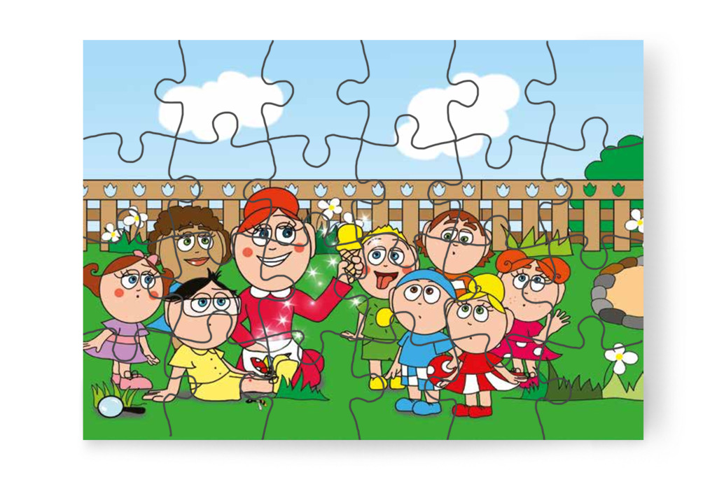 Óvónéni fagyit varázsol elő – Tamás és a darázs puzzle, 24 darab [TC09-11-P24]