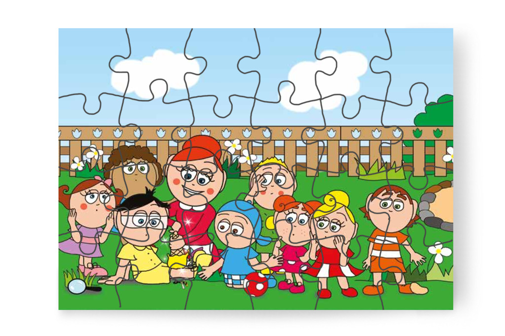 A fagyi Tamás térdére kerül – Tamás és a darázs puzzle, 24 darab [TC09-12-P24]