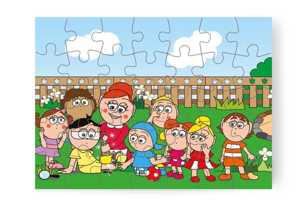 A fagyi Tamás térdére kerül – Tamás és a darázs puzzle, 35 darab [TC09-12-P35]