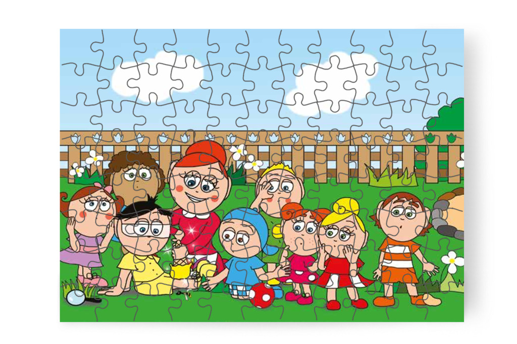 A fagyi Tamás térdére kerül – Tamás és a darázs puzzle, 88 darab [TC09-12-P88]