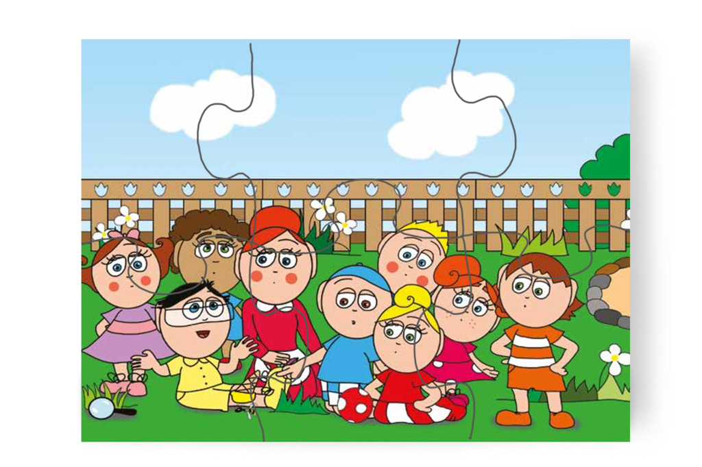 Tamás a darázsra is gondol – Tamás és a darázs puzzle, 6 darab [TC09-14-P06]