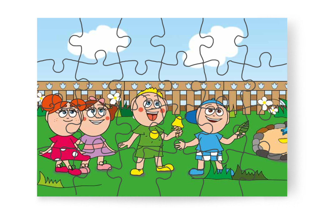 Márky falevelet hoz a darázsnak – Tamás és a darázs puzzle, 24 darab [TC09-16-P24]