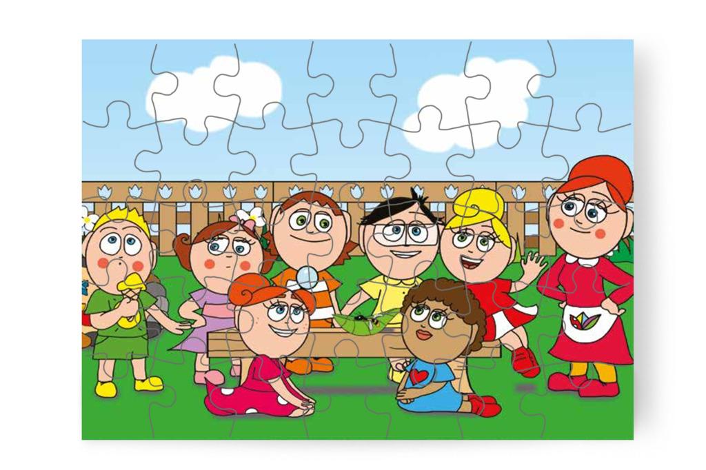 Kata a fagyit ajánlja a darázsnak – Tamás és a darázs puzzle, 35 darab [TC09-19-P35]