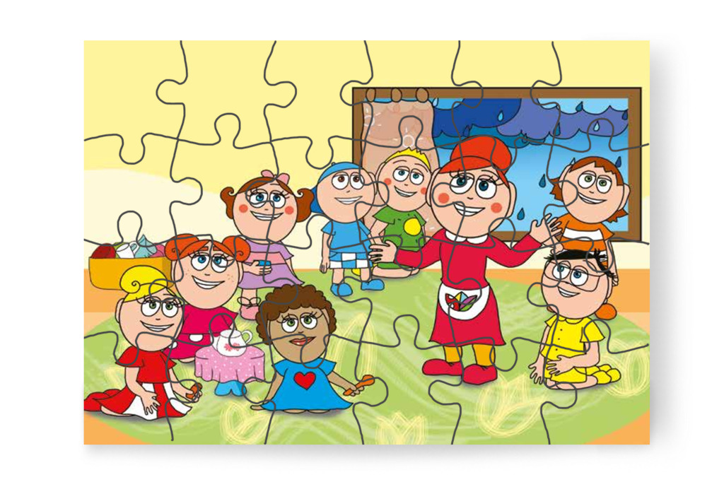 Óvónéni benti játékot javasol – Klára rajzol puzzle, 24 darab [TC12-02-P24]