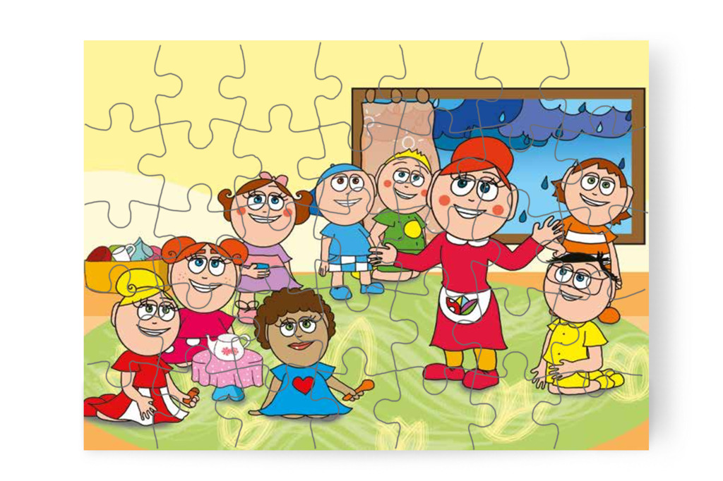 Óvónéni benti játékot javasol – Klára rajzol puzzle, 35 darab [TC12-02-P35]