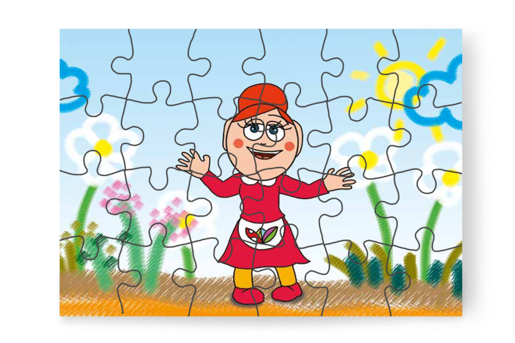 Óvónéni rajzversenyt hirdet – Klára rajzol puzzle, 24 darab [TC12-03-P24]