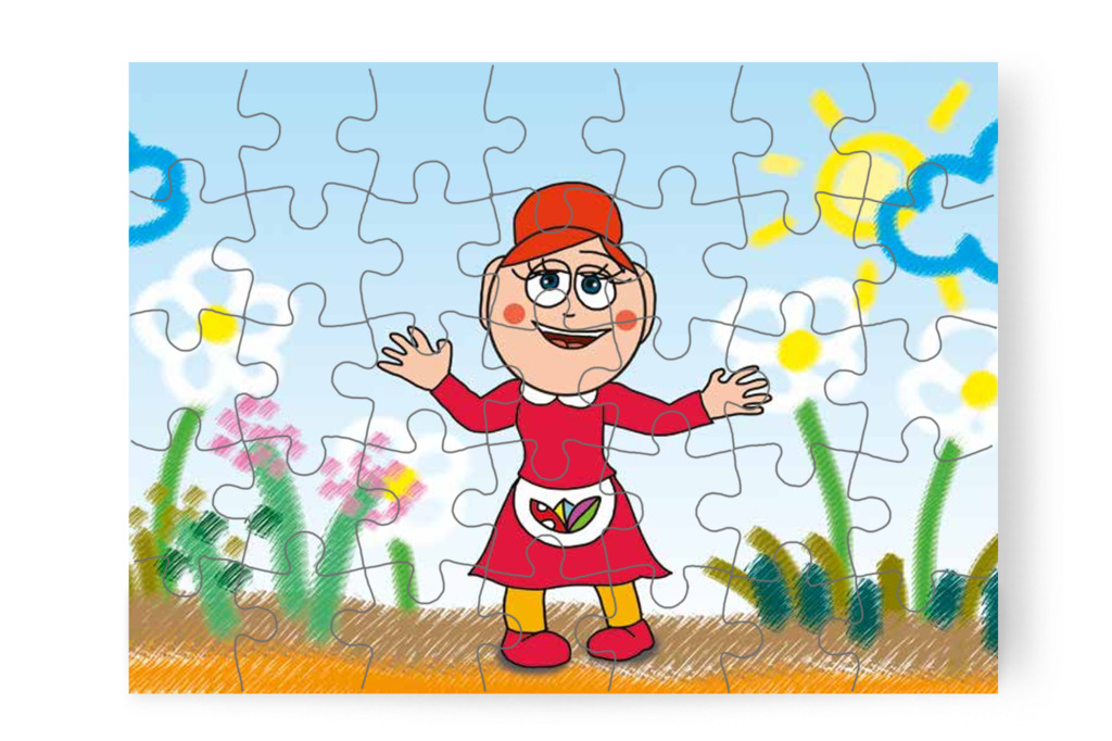 Óvónéni rajzversenyt hirdet – Klára rajzol puzzle, 35 darab [TC12-03-P35]