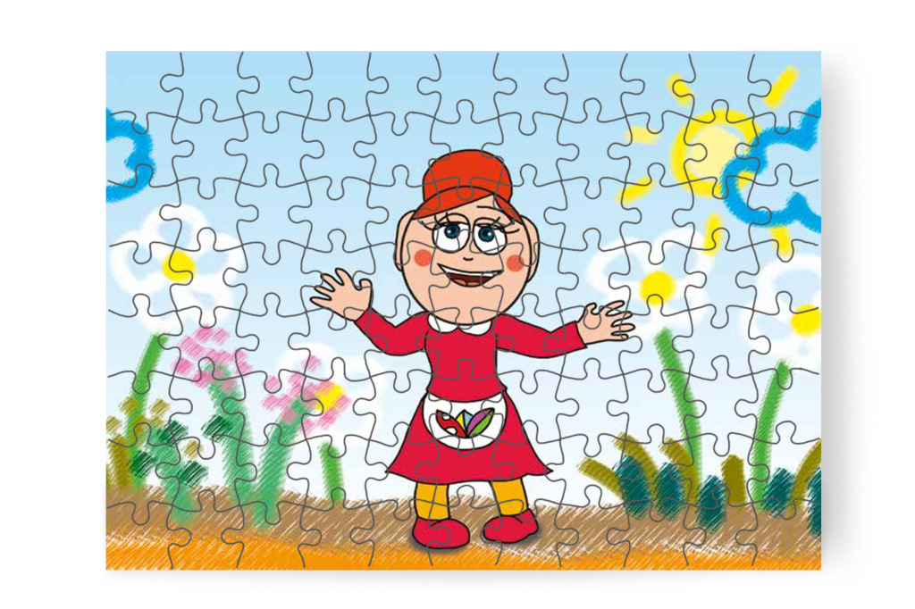 Óvónéni rajzversenyt hirdet – Klára rajzol puzzle, 88 darab [TC12-03-P88]