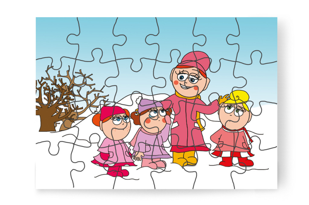Óvónéni varázsmondókával segít – Natali kesztyűje puzzle, 24 darab [TC11-17-P24]