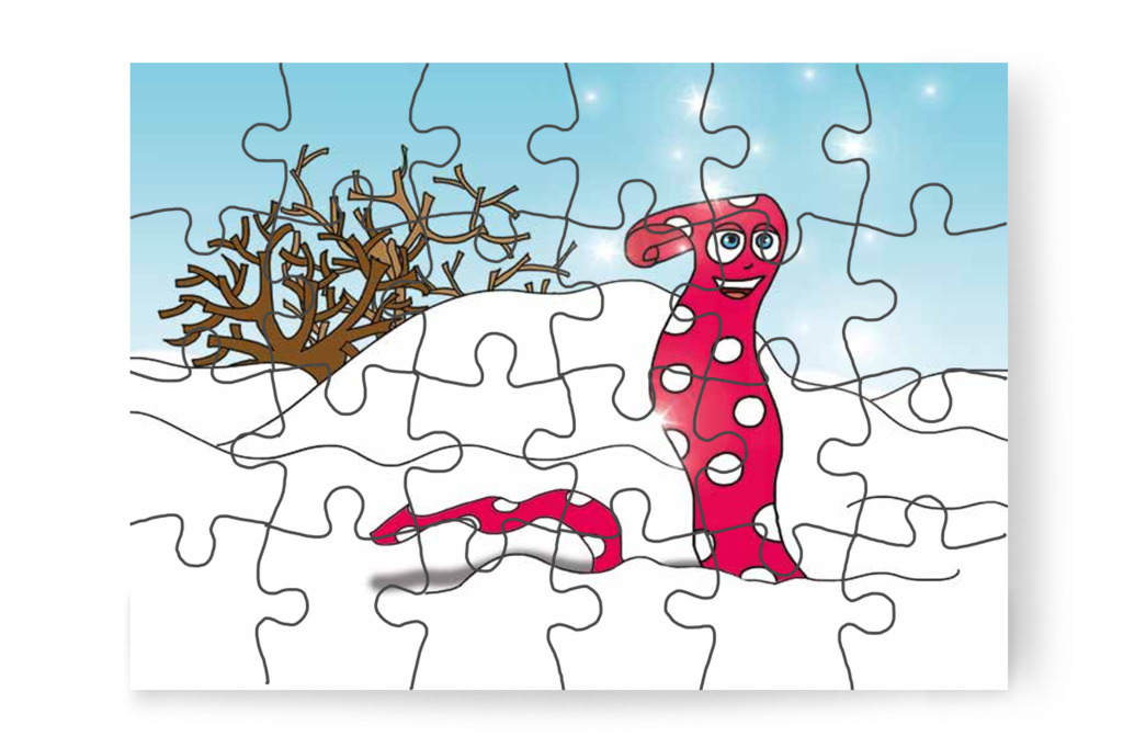 Klára pöttyös sálja is előkerül – Natali kesztyűje puzzle, 24 darab [TC11-20-P24]