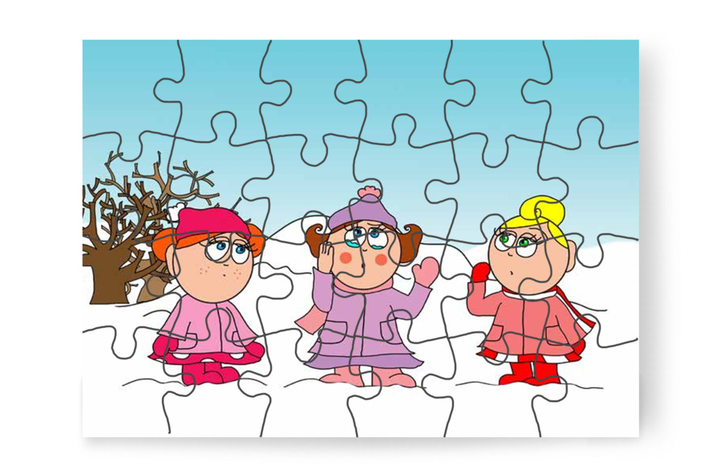 Natali a kedvenc kesztyűjét keresi – Natali kesztyűje puzzle, 24 darab [TC11-16-P24]