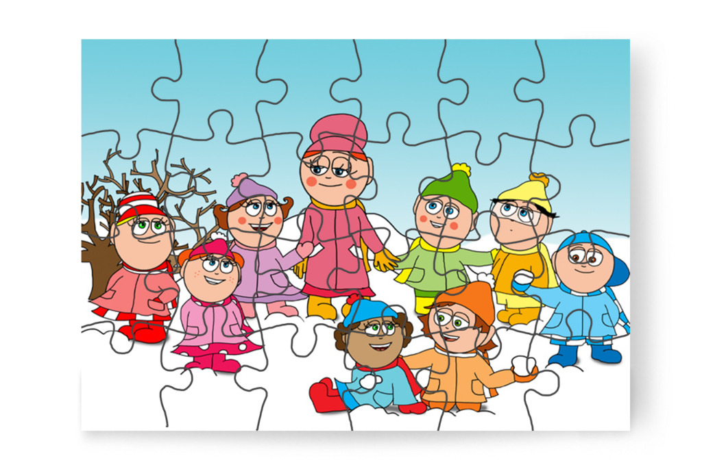 A gyerekek a varázslat titkát kérdezik – Natali kesztyűje puzzle, 24 darab [TC11-23-P24]