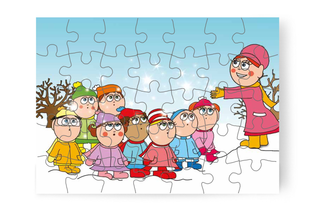 Óvónéni varázsporral készül – Natali kesztyűje puzzle, 35 darab [TC11-05-P35]