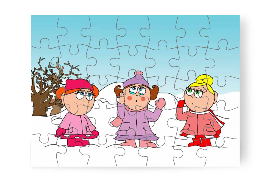 Natali a kedvenc kesztyűjét keresi – Natali kesztyűje puzzle, 35 darab [TC11-16-P35]