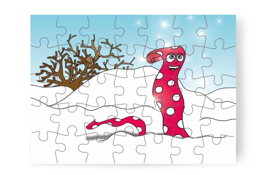 Klára pöttyös sálja is előkerül – Natali kesztyűje puzzle, 35 darab [TC11-20-P35]