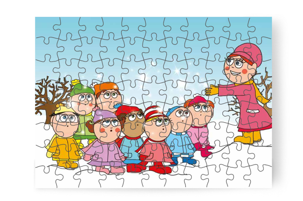 Óvónéni varázsporral készül – Natali kesztyűje puzzle, 88 darab [TC11-05-P88]