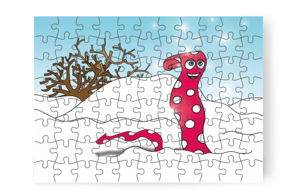 Klára pöttyös sálja is előkerül – Natali kesztyűje puzzle, 88 darab [TC11-20-P88]