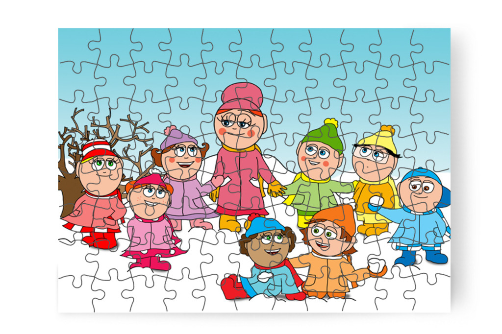 A gyerekek a varázslat titkát kérdezik – Natali kesztyűje puzzle, 88 darab [TC11-23-P88]