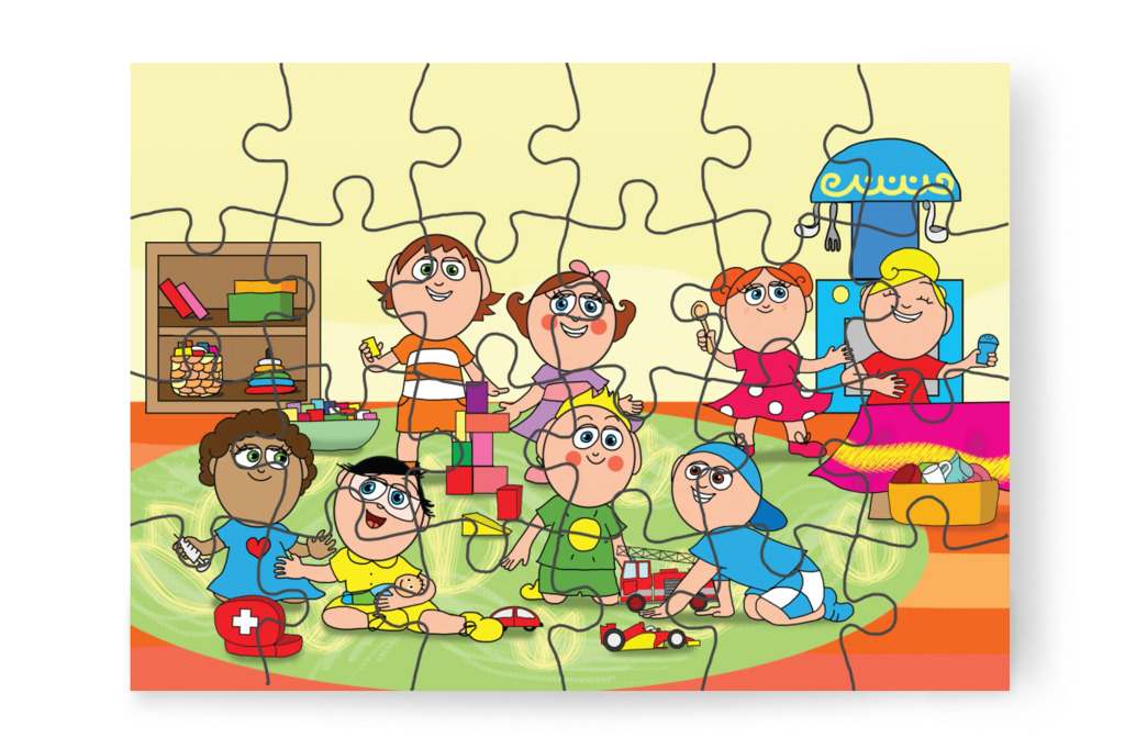 Játékok szanaszét a szobában – A Jutalom Rudi puzzle, 24 darab [TC03-01-P24]